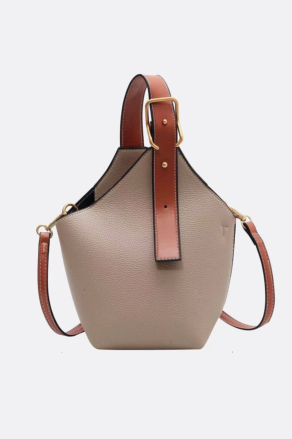 Fashion PU Leather Bucket Bag - By Baano