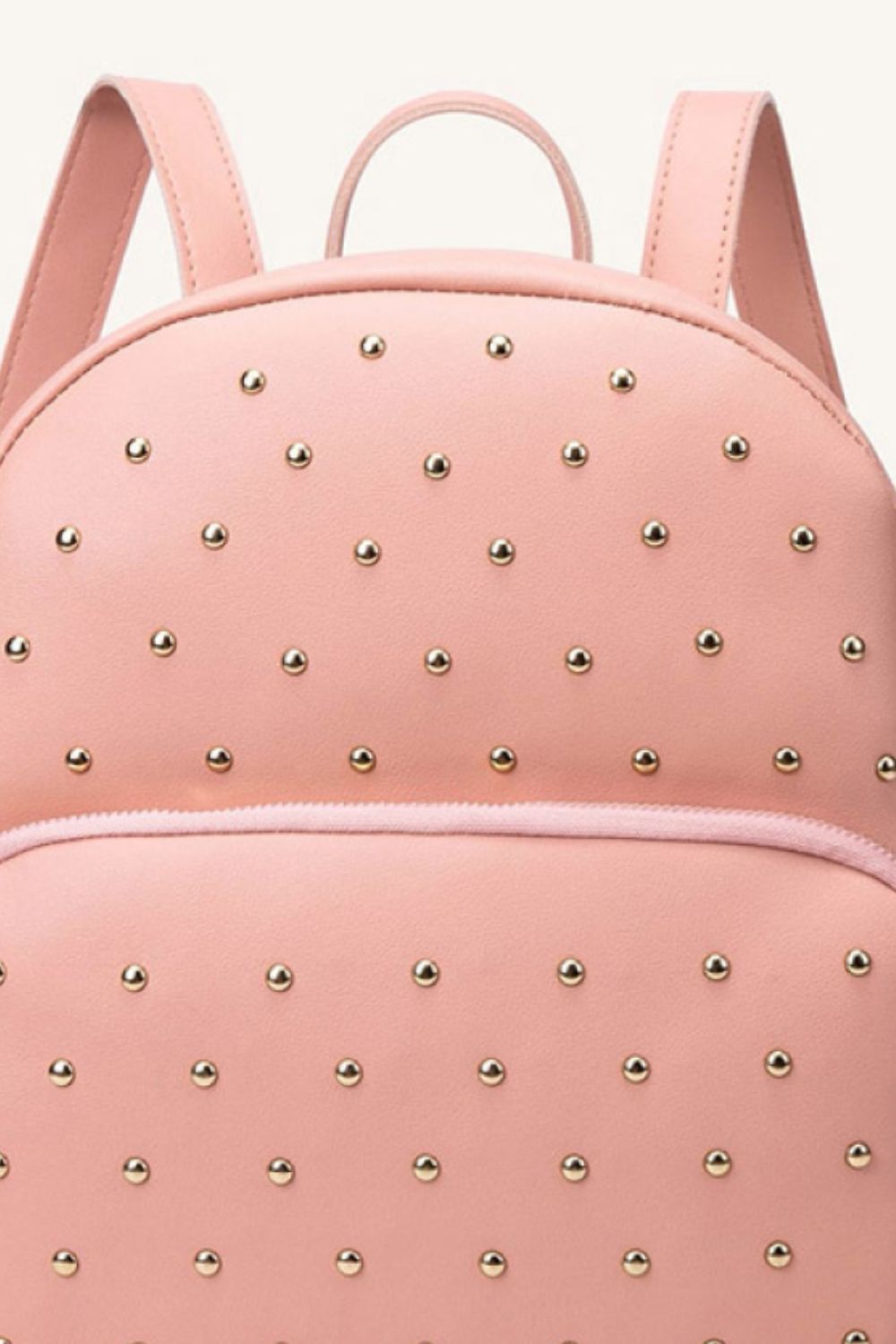 Studded PU Leather Backpack - By Baano
