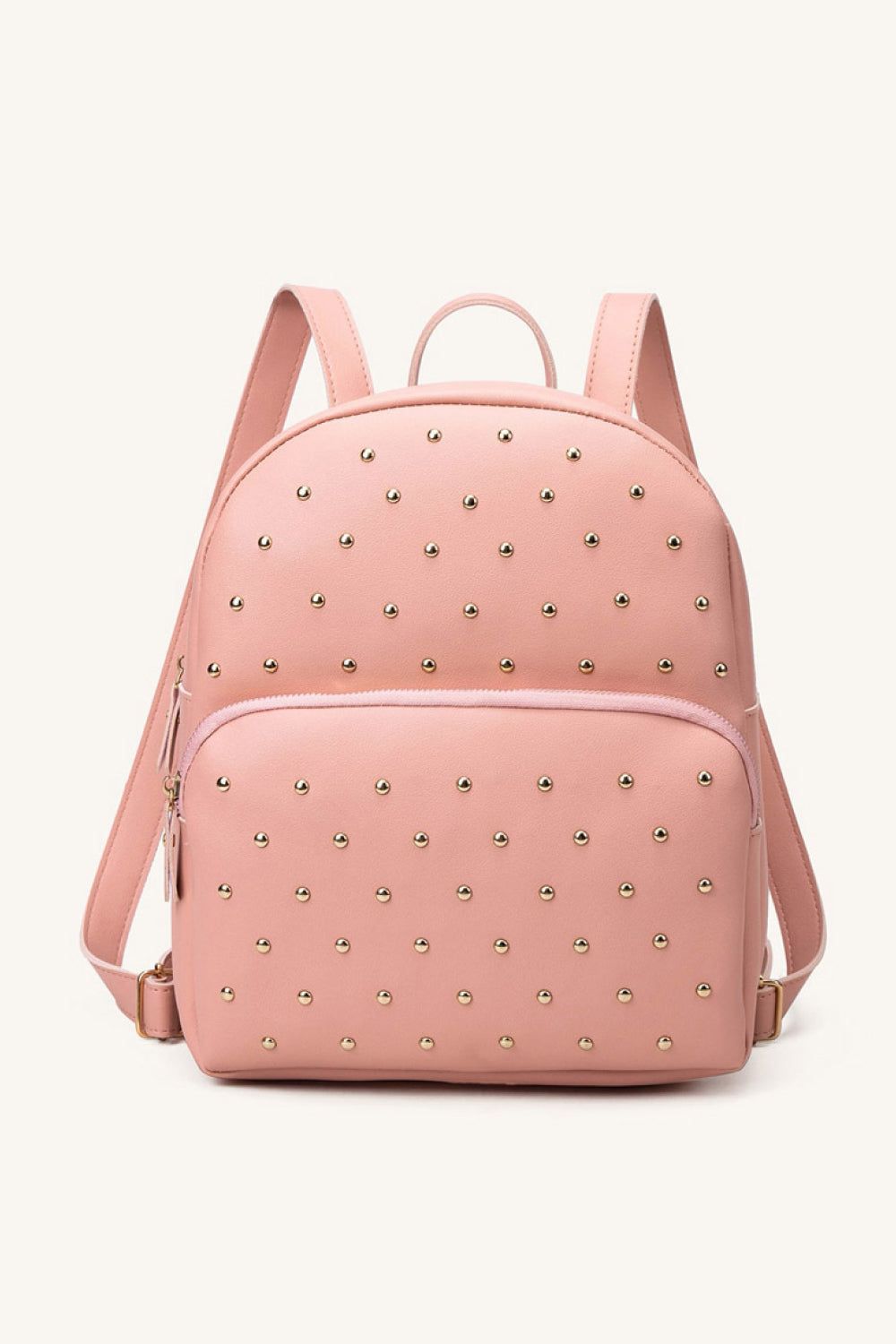Studded PU Leather Backpack - By Baano