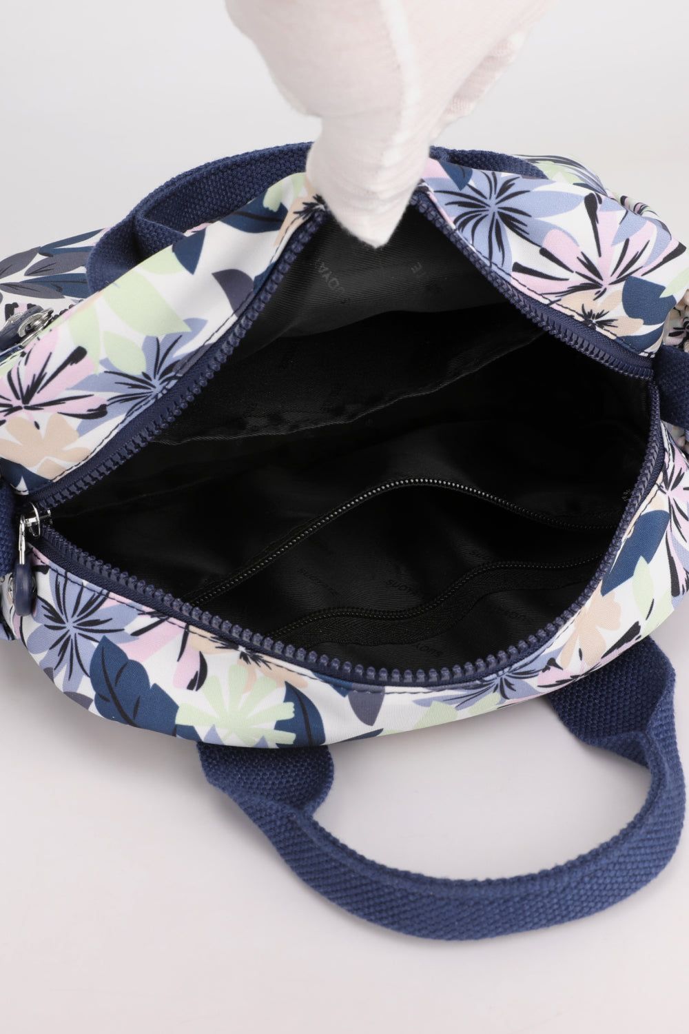 Floral Nylon Handbag - By Baano