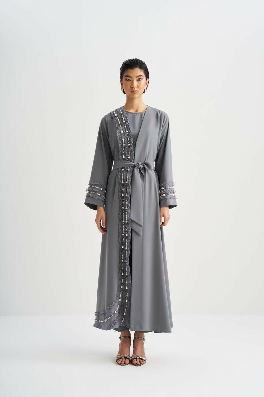 Newest Model Abaya - Muslim Women's Dress - Islamic Clothing - Abaya for Women Abaya & Kaftan By Baano 42 Corporate Gray 