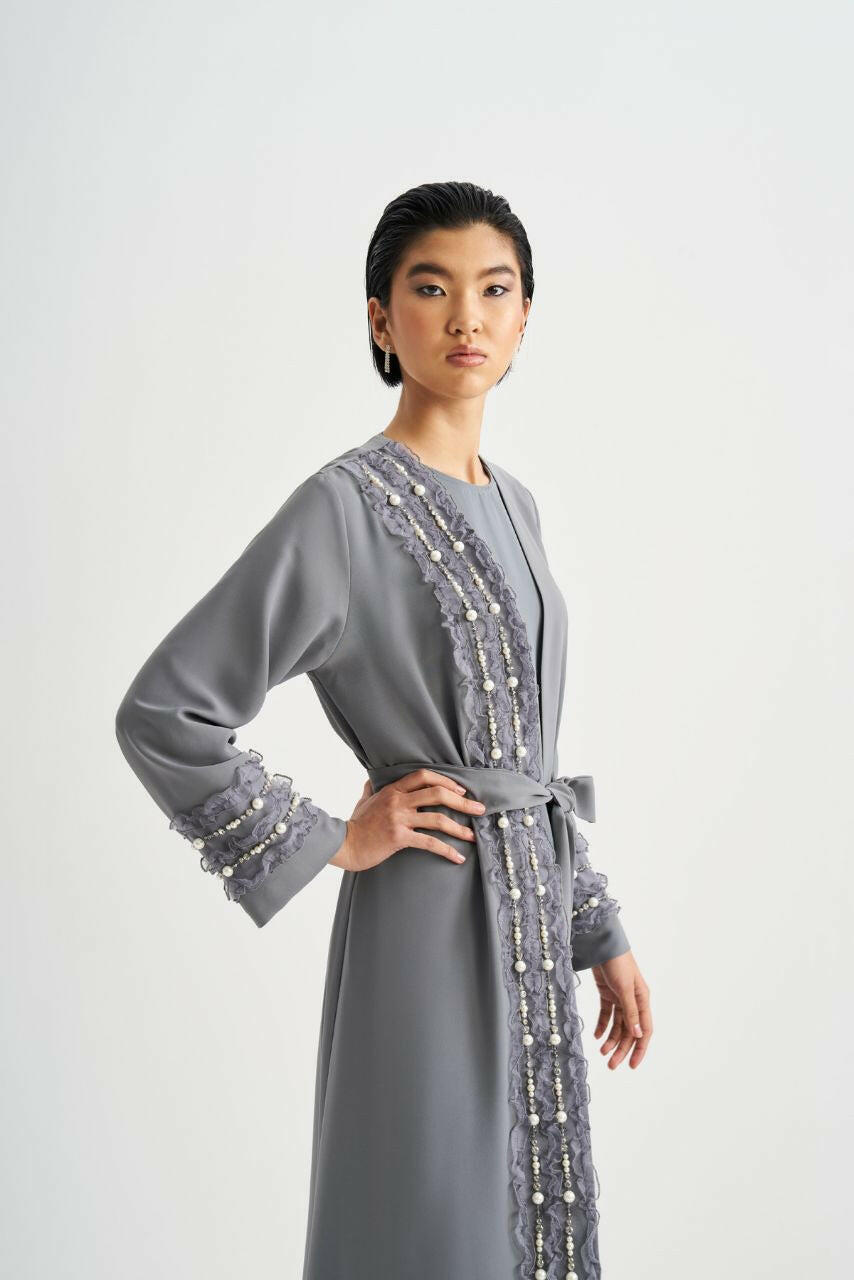 Newest Model Abaya - Muslim Women's Dress - Islamic Clothing - Abaya for Women Abaya & Kaftan By Baano 38 Corporate Gray 