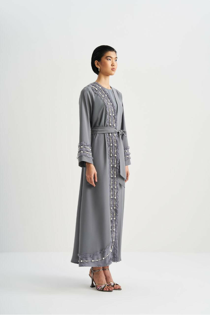 Newest Model Abaya - Muslim Women's Dress - Islamic Clothing - Abaya for Women Abaya & Kaftan By Baano 40 Corporate Gray 