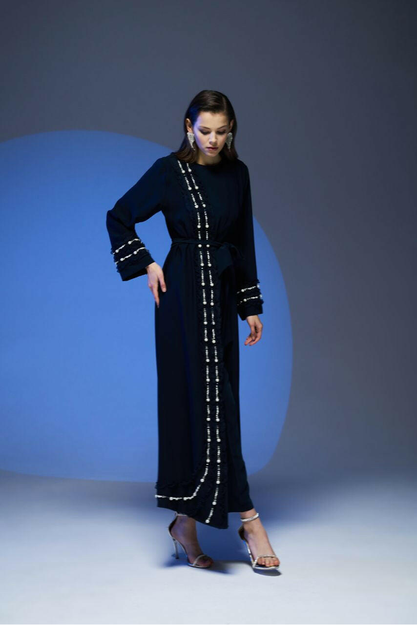 Newest Model Abaya - Muslim Women's Dress - Islamic Clothing - Abaya for Women Abaya & Kaftan By Baano 42 Oxford Blue 