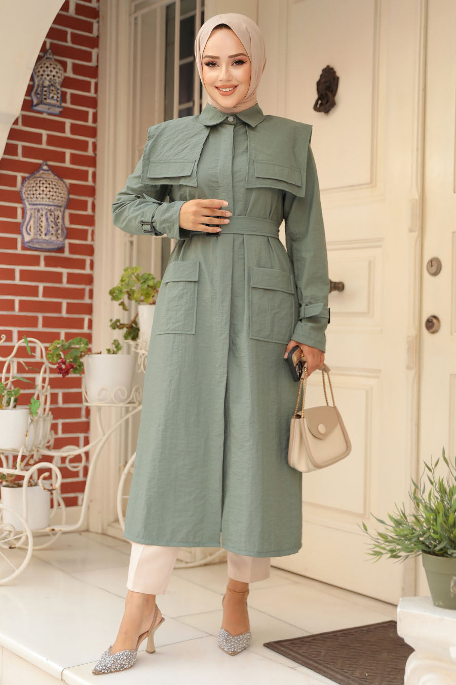 The Molly Full-Length Trench Coat redefines elegance and versatility in modest fashion - By Baano