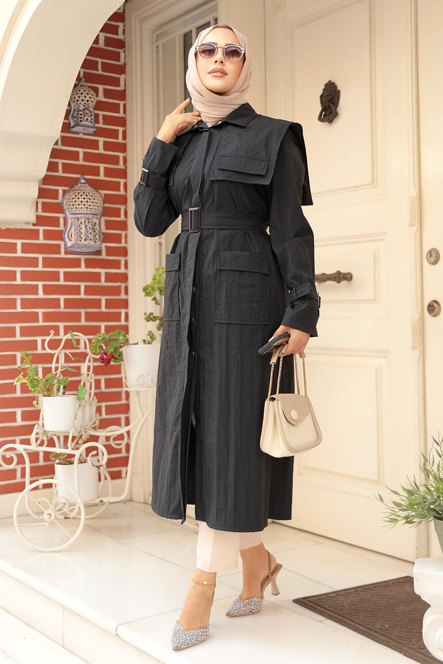 The Molly Full-Length Trench Coat redefines elegance and versatility in modest fashion - By Baano