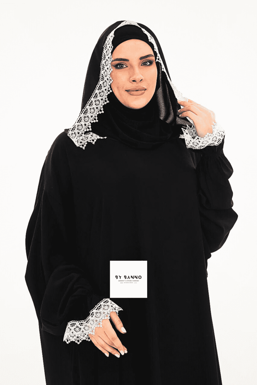 Luxurious - elegant  and comfortable Hooded Khimar - Abaya From Our Rona Collection.