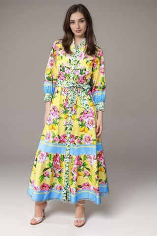 Rabiah Flower Garden Dress - Celebrate - By Baano