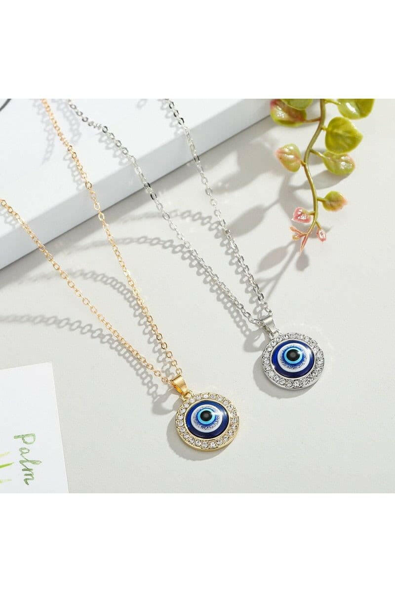 Turkish Evil Eye Necklace Pendant  For Women.