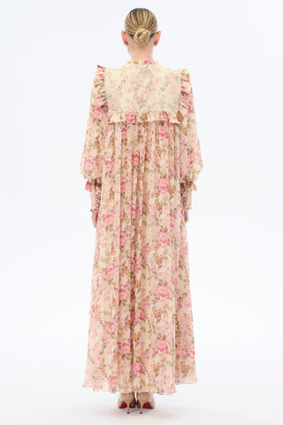 Julia Floral Maxi Dress with Long Sleeves