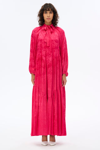 BABY COLLAR OVERSIZED DRESS: The Perfect Blend of Elegance and Comfort Standard Pink Maxi