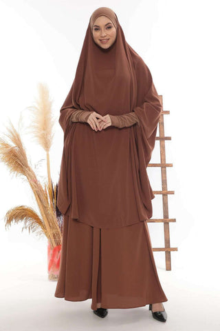 Luxury Two Piece Khimar  |  2 Piece Abaya | Dress Modest Wear - By Baano