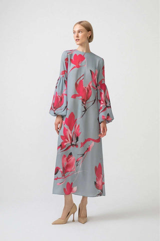 Balloon long sleeve Zara dress With Flowers