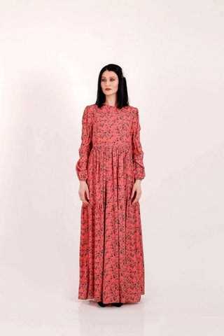 Ellan Maxi Dress With Long Sleeve - By Baano