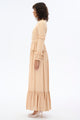 MASTER COLLAR LACE DRESS - Beige - By Baano