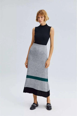 Knit Skirt - in Stripes - By Baano