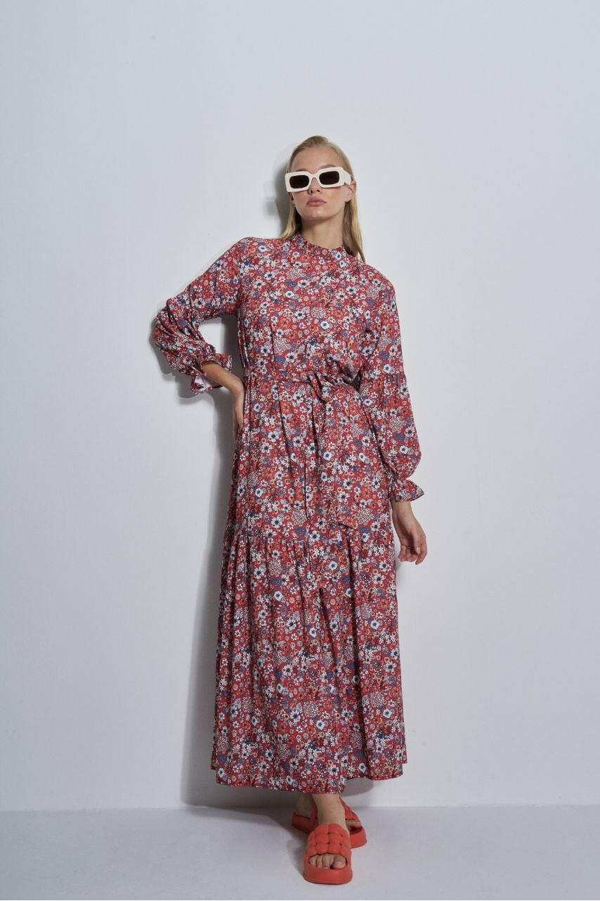 Betsy Floral Long Maxi Dress Maxi Dress By Baano S - 38 Floral Strawberries 