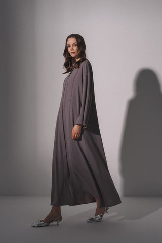 Iman Relax Fit Abaya with Front Zipper