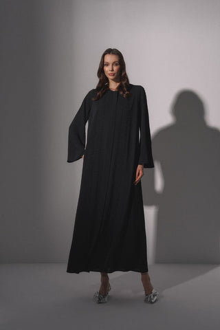 Iman Relax Fit Abaya with Front Zipper