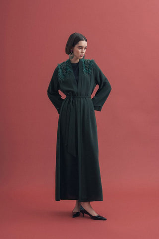 Marjan Open Front Abaya - By Baano