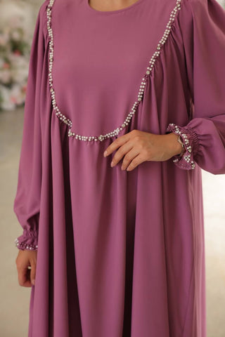 Indulge in timeless elegance with our Long Maxi Dress - Abaya - Available in 13 colors