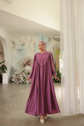 Indulge in timeless elegance with our Long Maxi Dress - Abaya - Available in 13 colors - By Baano