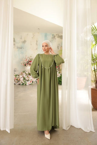 Indulge in timeless elegance with our Long Maxi Dress - Abaya - Available in 13 colors