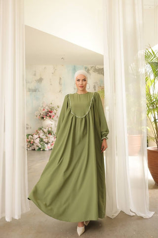 Indulge in timeless elegance with our Long Maxi Dress - Abaya - Available in 13 colors