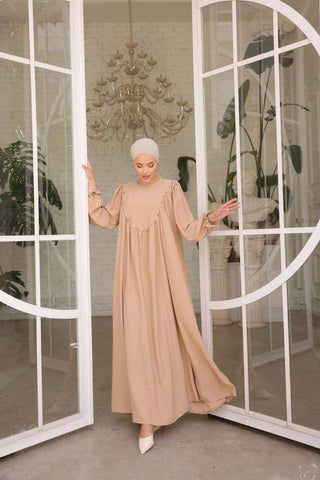 Indulge in timeless elegance with our Long Maxi Dress - Abaya - Available in 13 colors