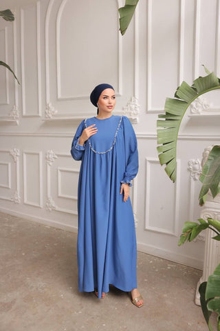 Indulge in timeless elegance with our Long Maxi Dress - Abaya - Available in 13 colors