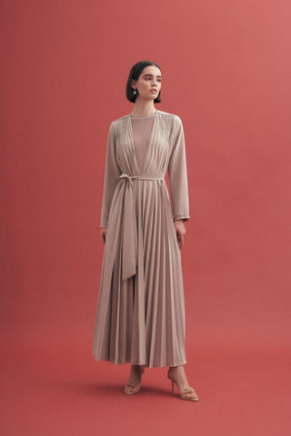 Hind Abaya Featuring Shoulder Design witha Belt - By Baano