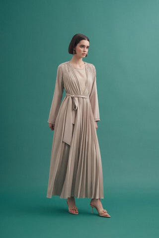 Hind Abaya Featuring Shoulder Design witha Belt - By Baano