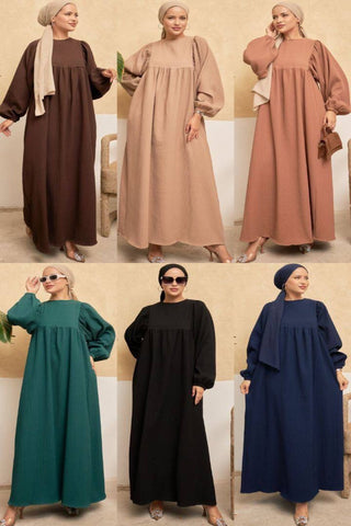 Lavinia Long Maxi Dress with Long Sleeves - Available in Five Colors - By Baano