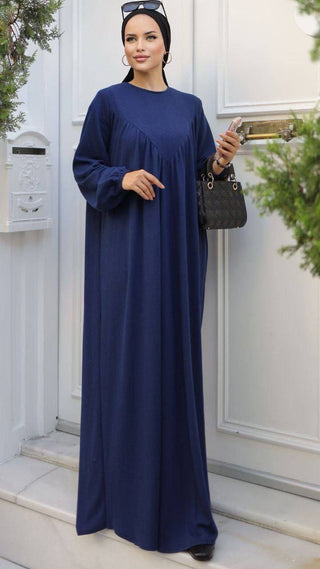 Solid Color Long Sleeve Abaya Dress in Four Colors - By Baano