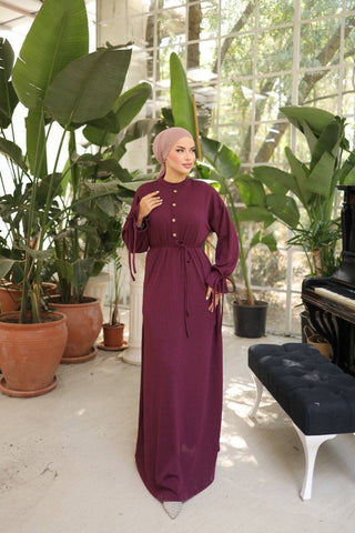 Long Maxi Dress in Nine Solid Colors Radiant Burgundy