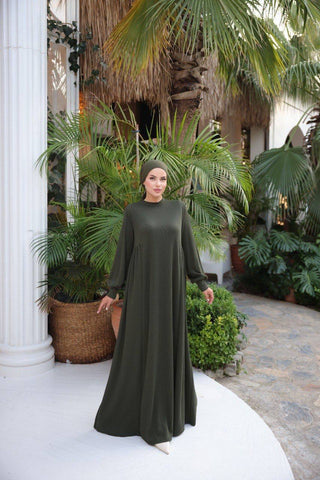 Knitted Long Maxi Dress - Abaya Dress - By Baano