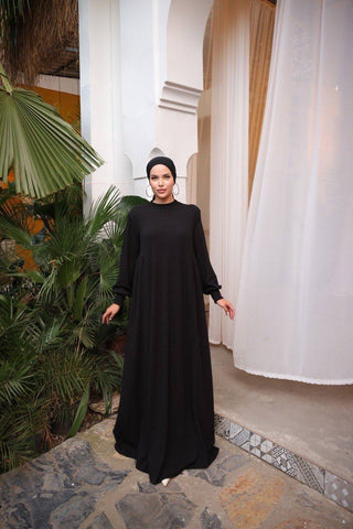 Knitted Long Maxi Dress - Abaya Dress - By Baano