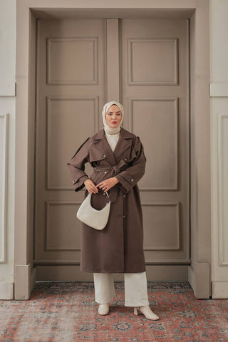 The Parnihan PREMIUM CACHET TRENCH COAT Standard Brown