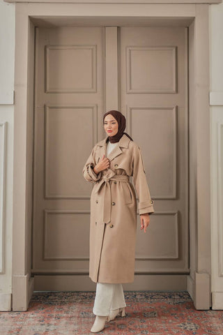 The Parnihan PREMIUM CACHET TRENCH COAT Standard Soft Beige