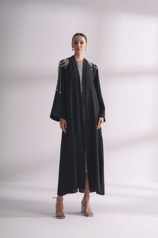 Zania Maxi Abaya With Sparkling Stone Work