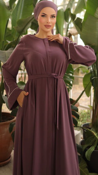 Dubai Style Abaya in Multiple Colors - By Baano