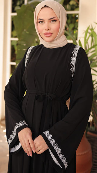 Introducing our Nila Long Abaya Dress with Long Sleeves - By Baano