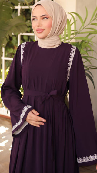 Introducing our Nila Long Abaya Dress with Long Sleeves