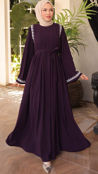 Introducing our Nila Long Abaya Dress with Long Sleeves