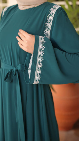 Introducing our Nila Long Abaya Dress with Long Sleeves