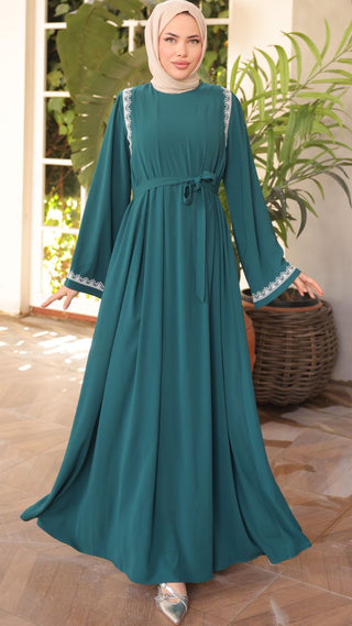 Introducing our Nila Long Abaya Dress with Long Sleeves - By Baano