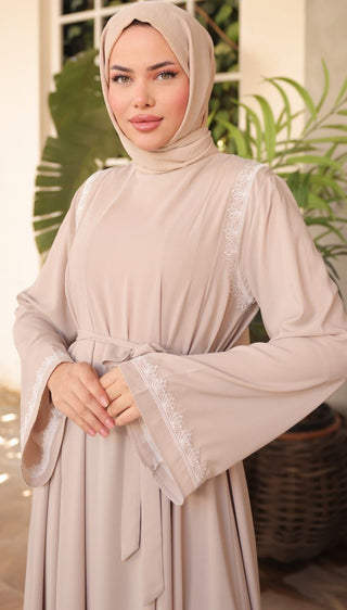 Introducing our Nila Long Abaya Dress with Long Sleeves