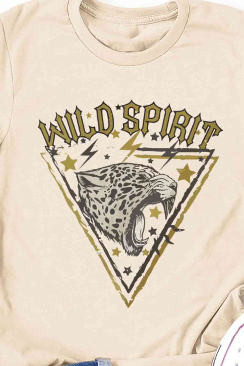WILD SPIRIT Graphic Short Sleeve T-Shirt - By Baano