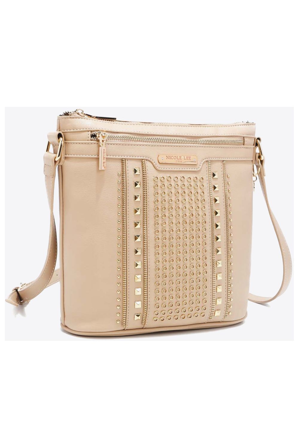 Butter-Flower Saddle Crossbody with Iridescent Multicolored Embellishments  – Nicole Lee Online