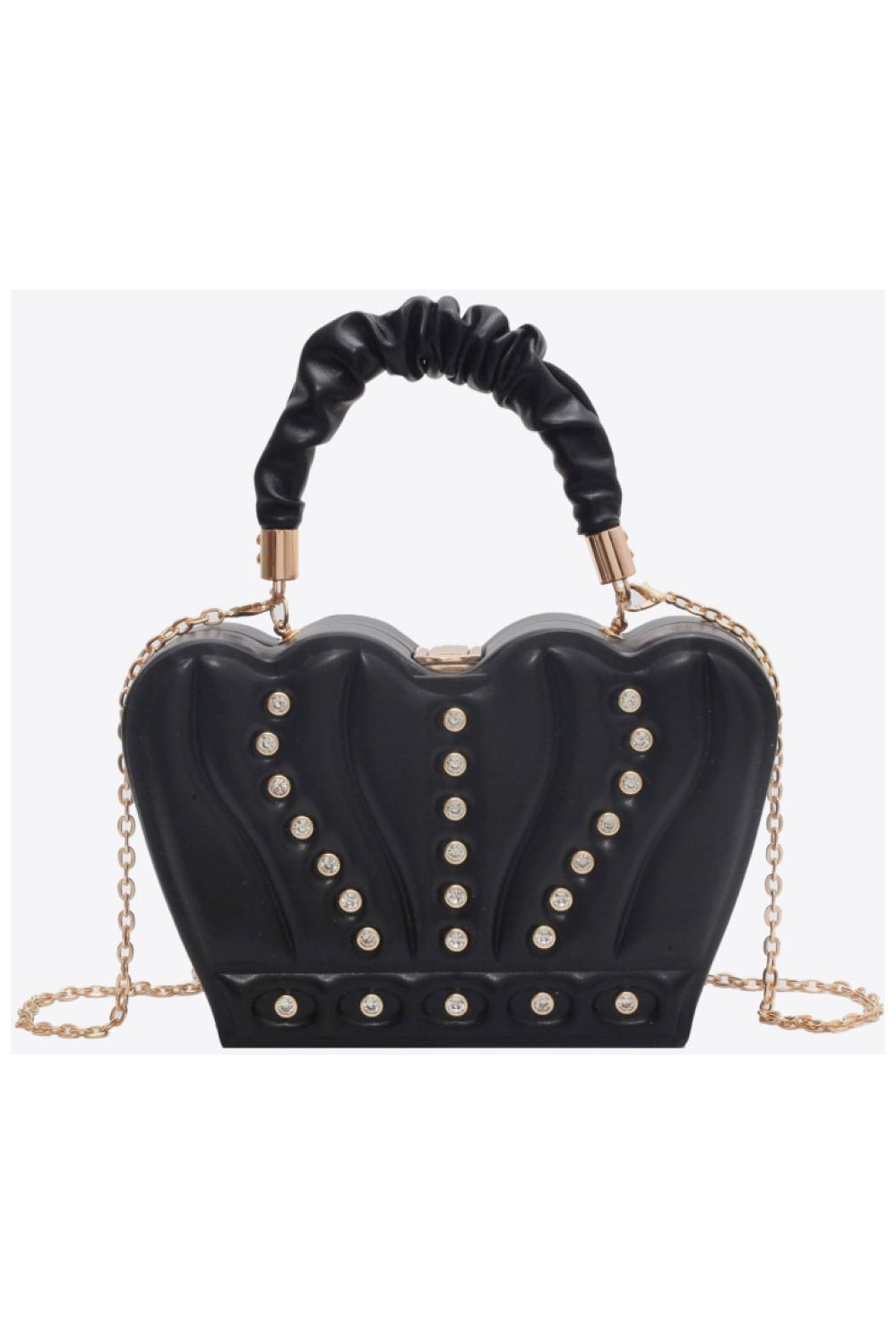 PU Leather Convertible Handbag.